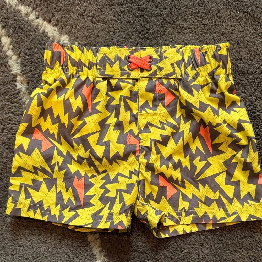 Cat & Jack Kids Swim Shorts Bathing Suit Rash guard Shirt Set size 2t